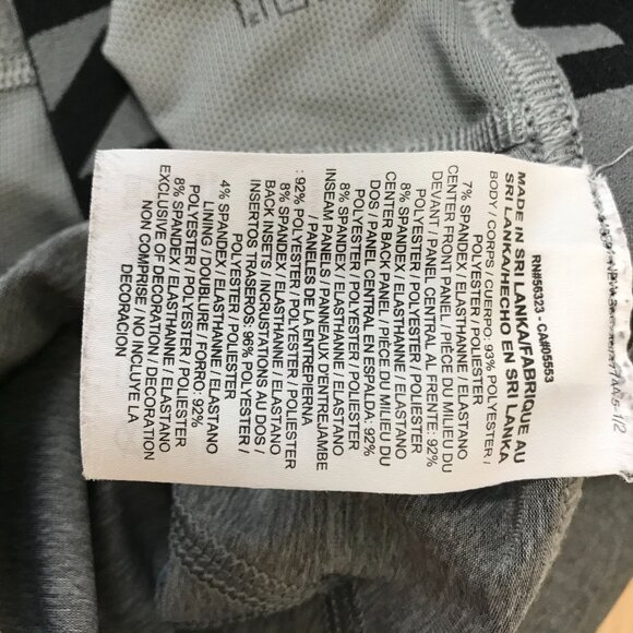 NIKE PRO -MEN'S MEDIUM - GRAY POLYESTER BLEND 3/4 TIGHTS - 801225-091 - Picture 8 of 9